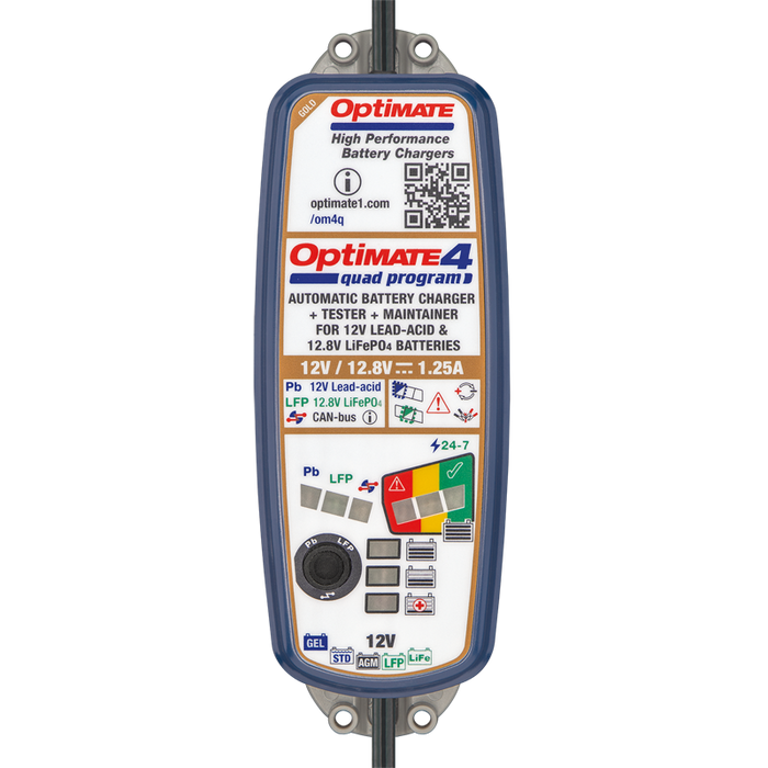 CARGADOR BATERIAS OPTIMATE 4 QUAD PROGRAM TM-630