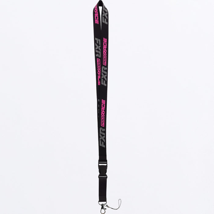 RACE DIV LANYARD 24-BLACK/E. PINK