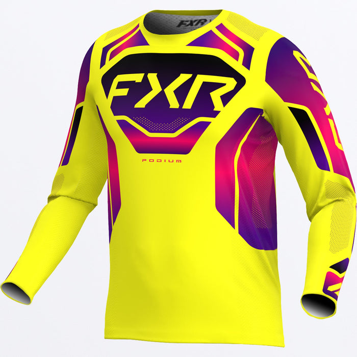 PODIUM RELAY MX JERSEY 26-YELLOW/RAZZ/BLACK