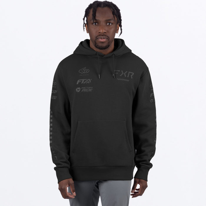 M STACK COTTON PULLOVER HOODIE 26-BLACK OPS