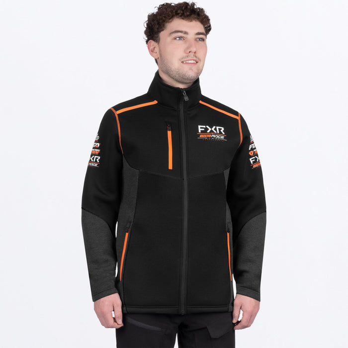 M ALTITUDE TECH ZIP UP 25-BLACK/ORANGE