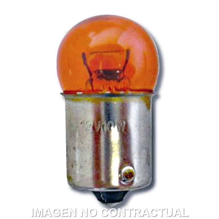 LAMPARA BA15S T16 12V 10W     AMBAR