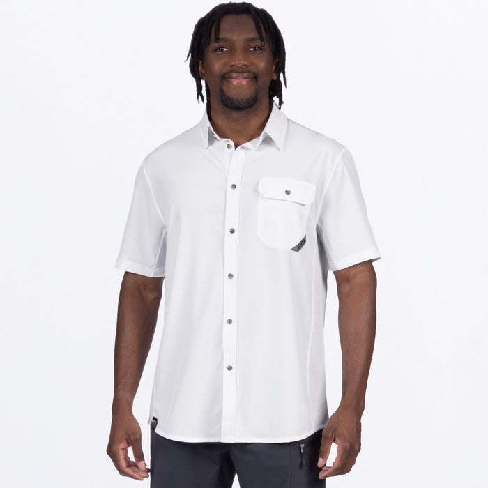 M BREEZE UPF S/S SHIRT 25-WHITE