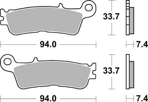 PASTILLA FRENO SBS YAMAHA YZ F 250 (22/23)