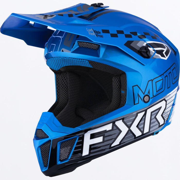 YOUTH CLUTCH MX HELMET 26-BLUE