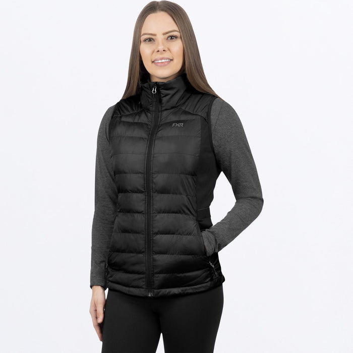 W PHOENIX QUILTED VEST 26-BLACK