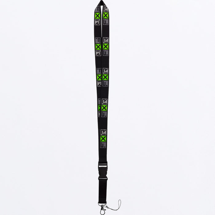 FXR LANYARD 24-BLACK/LIME