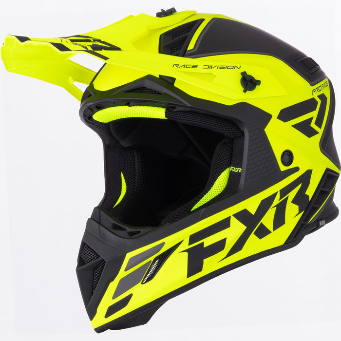 HELIUM MX HELMET 26-HIVIS/GREY