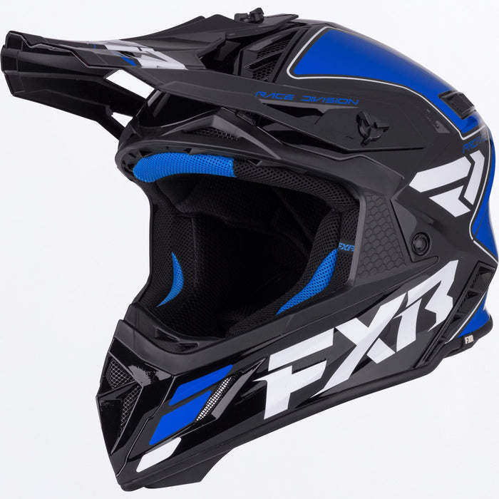 HELIUM MX HELMET 26-BLUE/WHITE