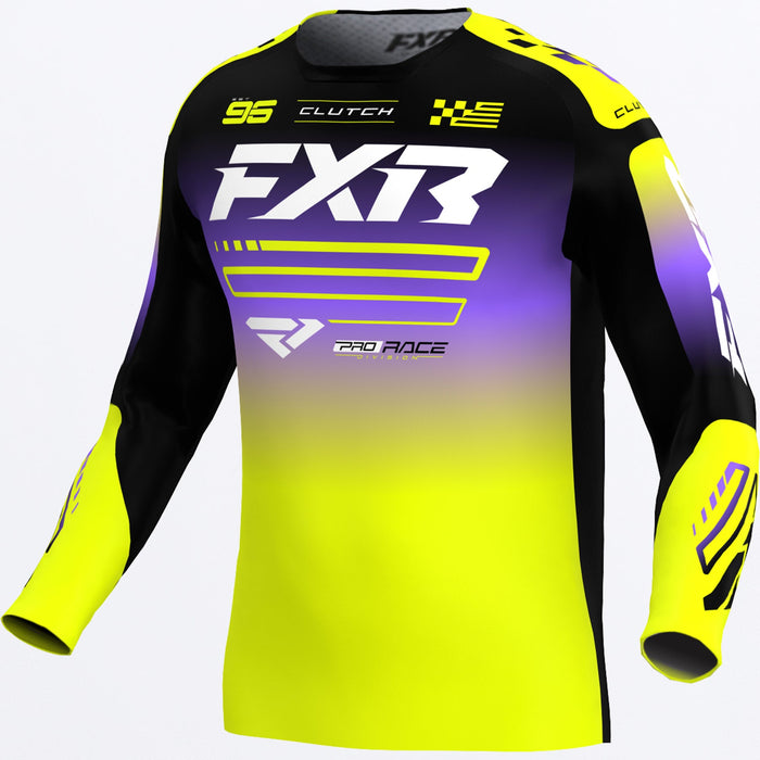 YTH CLUTCH MX JERSEY 26-HIVIS/BLACK/PURPLE