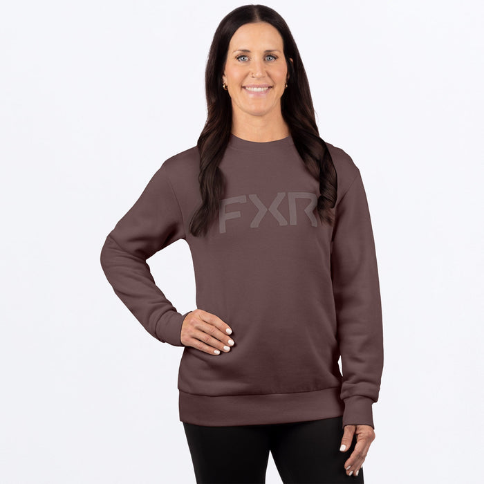 W CORE COTTON CREWNECK SWEATSHIRT 26-RAISIN