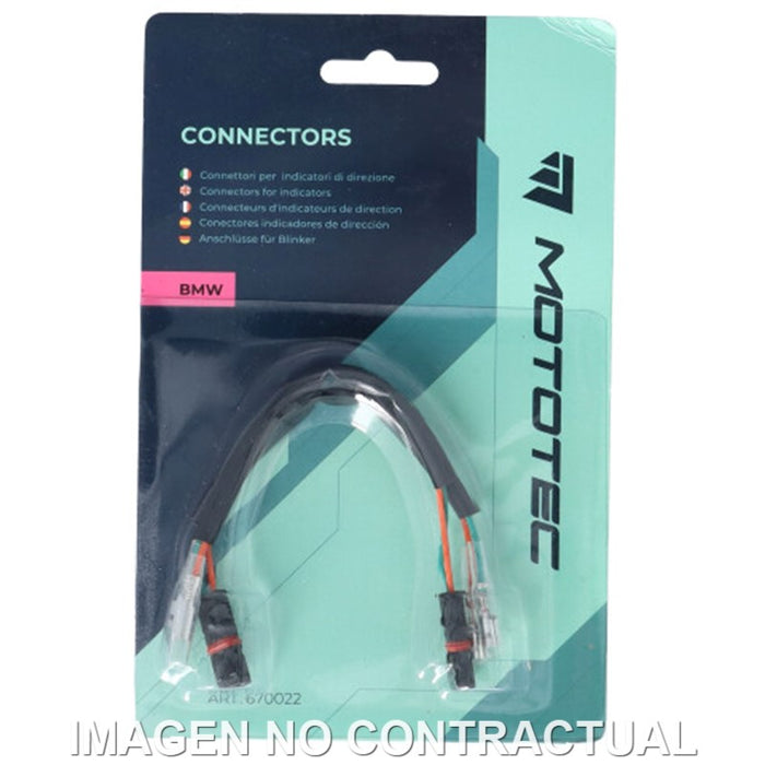 PAR DE CONECTORES MOTOTEC INTERMITENTES BMW