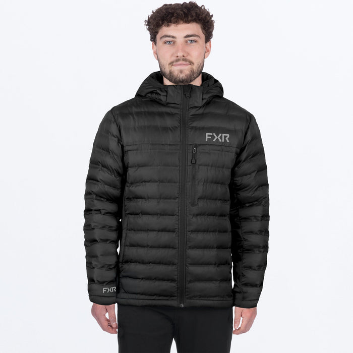 M PODIUM HYBRID QUILTED JACKET 26-BLACK