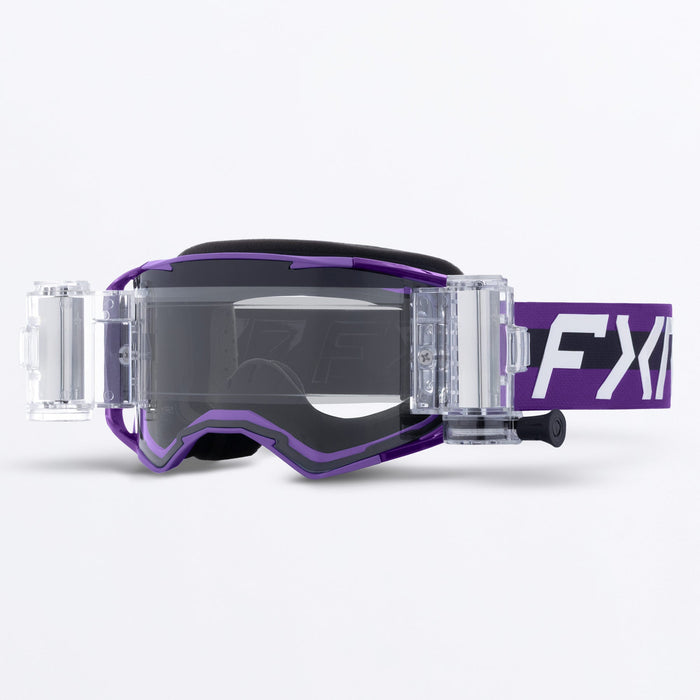 FXR FACTORY RIDE ROLL-OFF GOGGLE 26-PURPLE