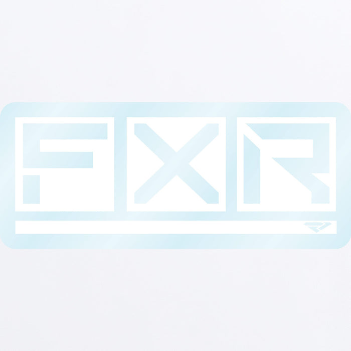 BOX STICKER - 3" 23-WHITE/CLEAR