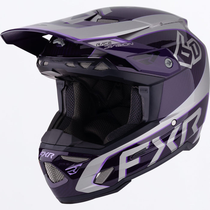 6D ATR-3 FIM HELMET 26-GREY/PURPLE