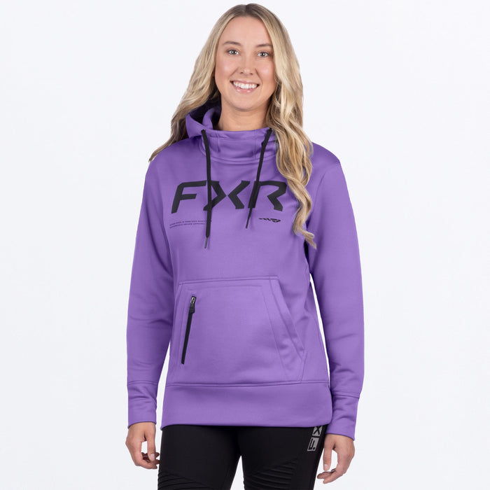 W HYDROGEN TECH PO HOODIE 26-AMETHYST/BLACK