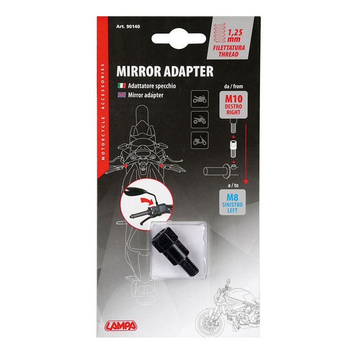 ADAPTADOR PARA ESPEJOS MOTO - ROSCA Ø 10 MM DERECH