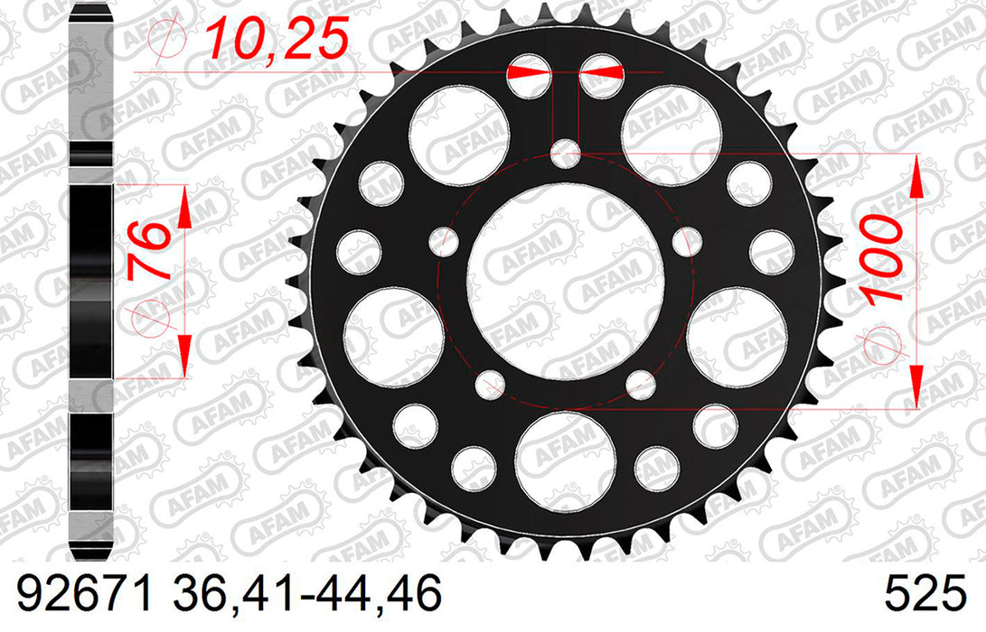 CORONA AFAM ACERO BENELLI 525 X 44
