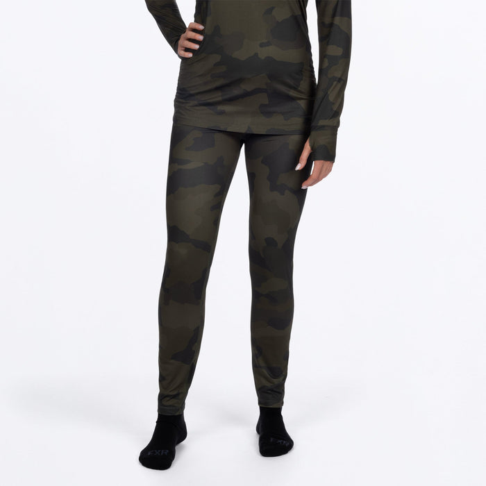 W ATMOSPHERE PANT 25-ARMY CAMO/MERLOT