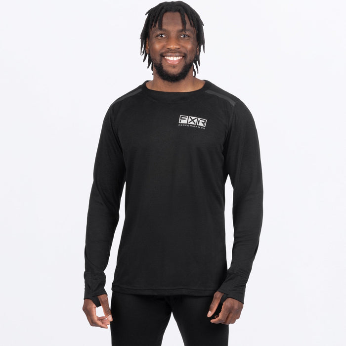 M VAPOUR MERINO LONGSLEEVE 21-BLACK