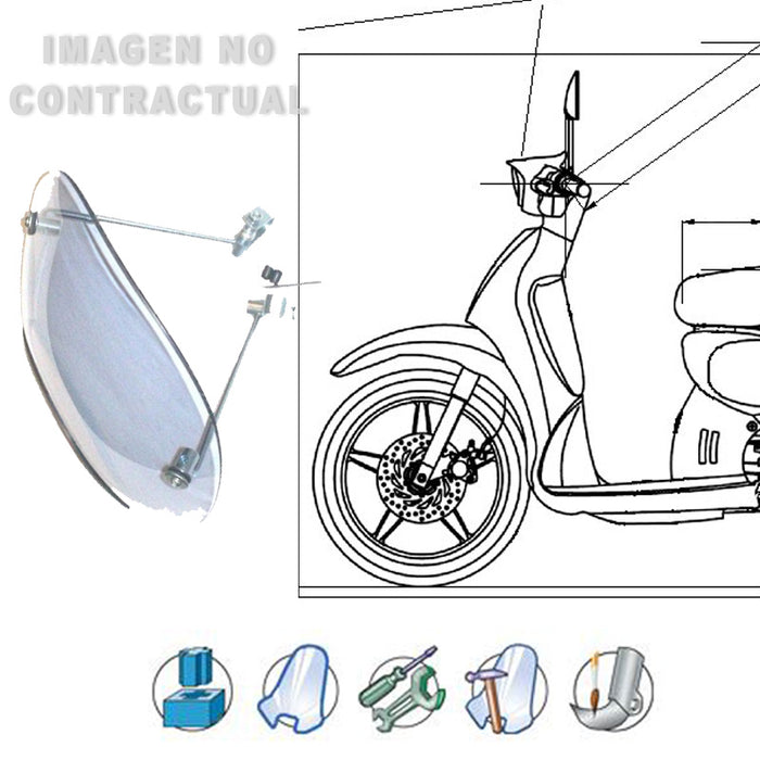 ANCLAJES COMPLETOS PIAGGIO BEVERLY