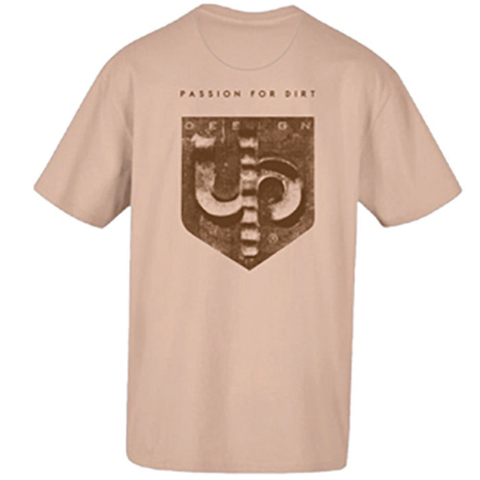 CAMISETA UP DESIGN TRACK BEIGE TALLA X