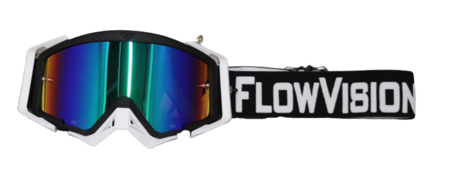 Gafas Motocross Flowvision Negro/Blanco