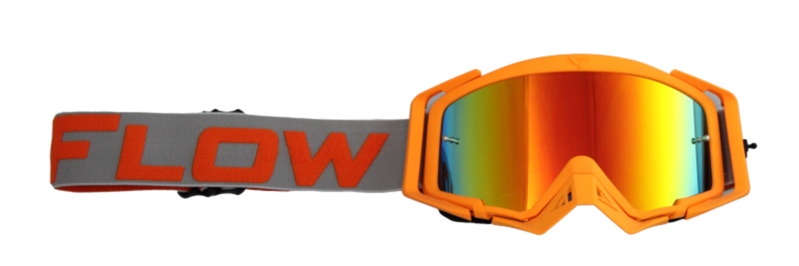 FlowvVision Orange/Grey Motocross Goggles