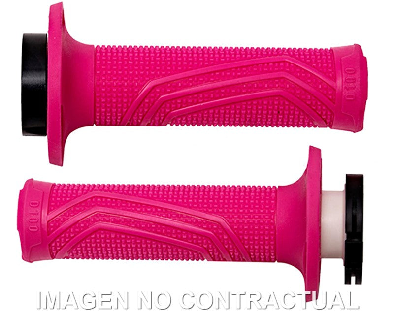 PUÑOS DOMINO D100 C/POLEAS COLOR FUCSIA