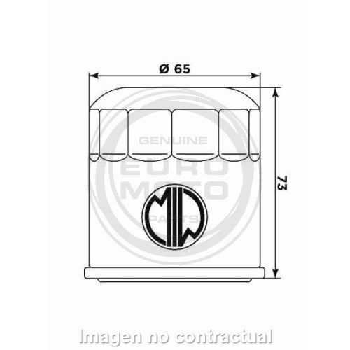 FILTRO ACEITE MEIWA H1013 HONDA/KAWASAKI/YAMAHA