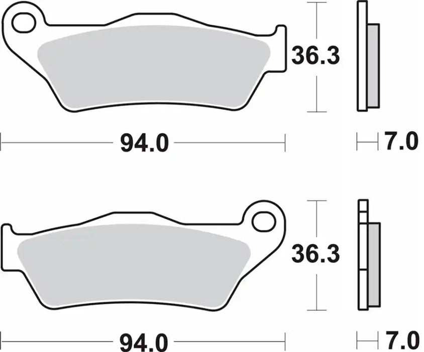 PASTILLA FRENO SBS TRASERA DUCATI 937/950/1158/120