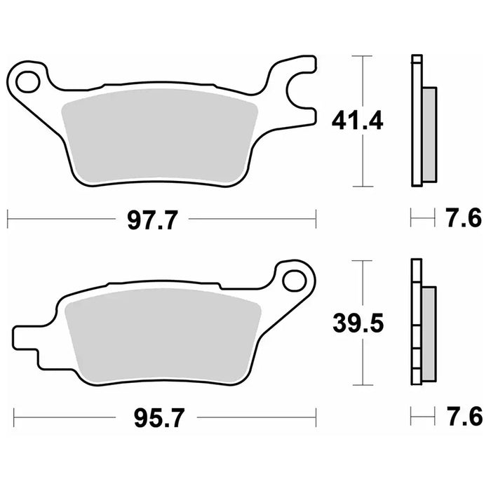 PASTILLA FRENO SBS YAMAHA CYGNUS RAY ZR (23/25)