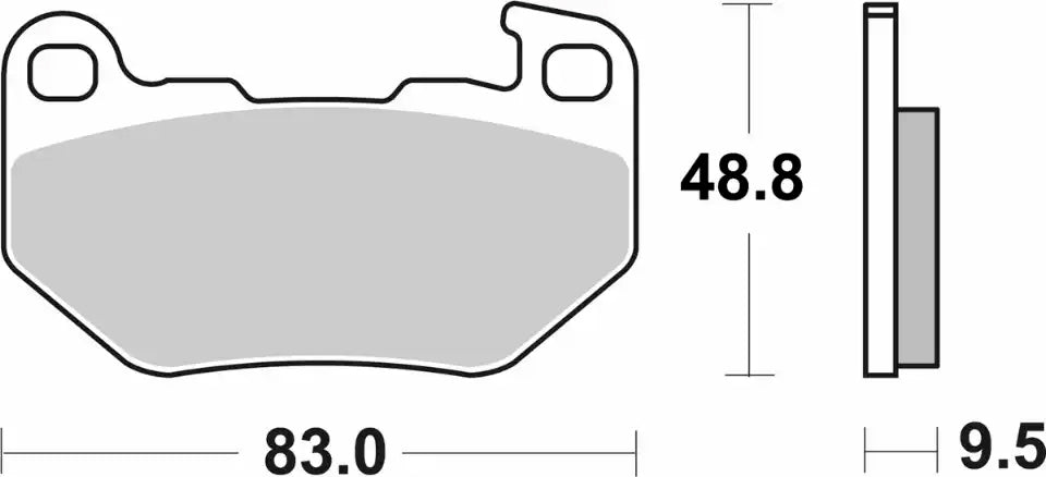 PASTILLA FRENO SBS TRASERA HARLEY DAVIDSON RH 975/