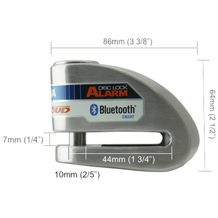 BLOQUEO DISCO XENA XX10 BLUETOOTH ACERO INOXIDABLE