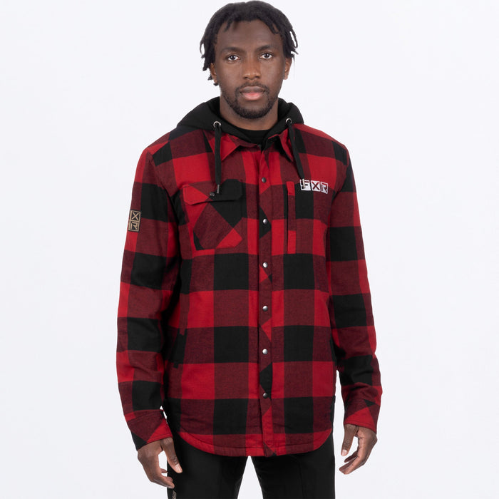 UNISEX TIMBER INSULATED FLANNEL JACKET 23-RUST/BLACK
