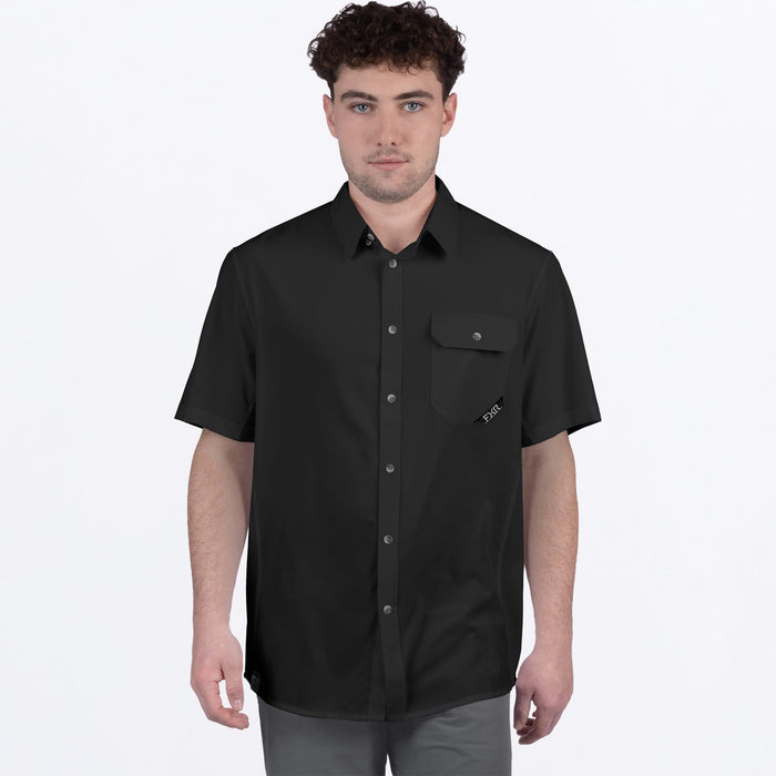 M BREEZE UPF S/S SHIRT 25-BLACK