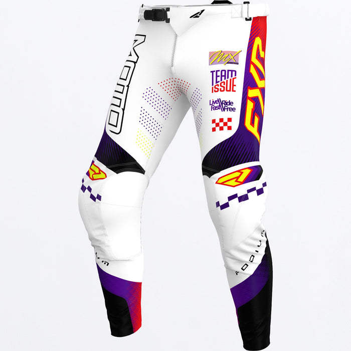 YTH PODIUM MX PANT  26-WHITE/PURPLE/RED