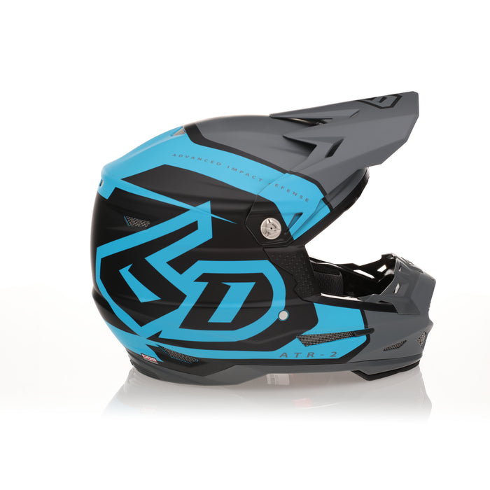 Casco de Cross 6D ATR-2 Torque Cyan Grey Matte