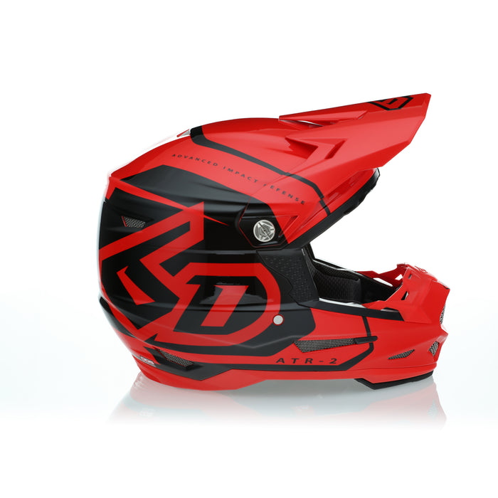 6D ATR-2 Torque Red Gloss Cross Helmet