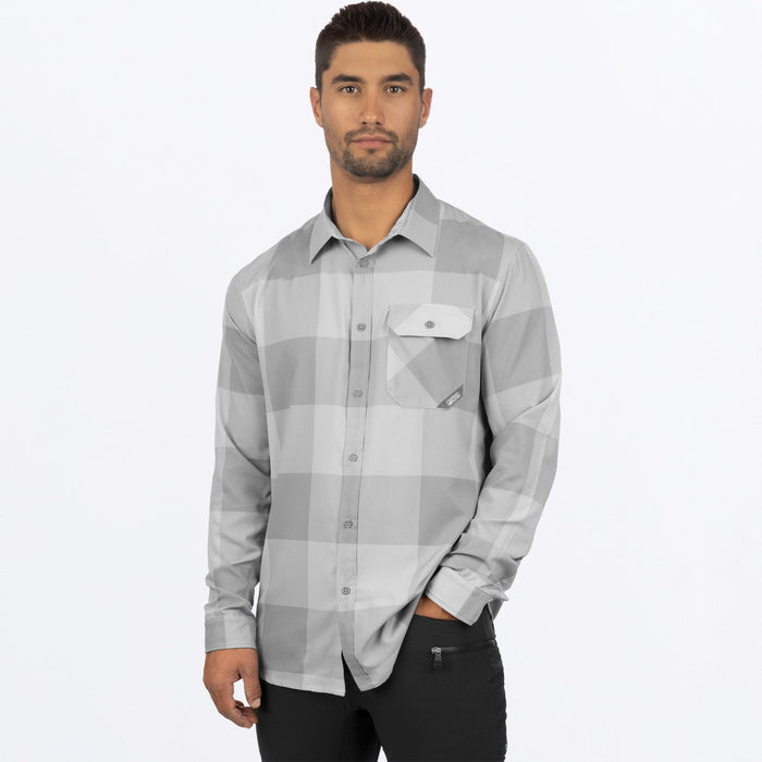 M BREEZE PERFORMANCE UPF L/S SHIRT 23-GREY OPS