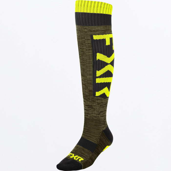 MOTO SOCK 26-BLACK/ARMY/HIVIS