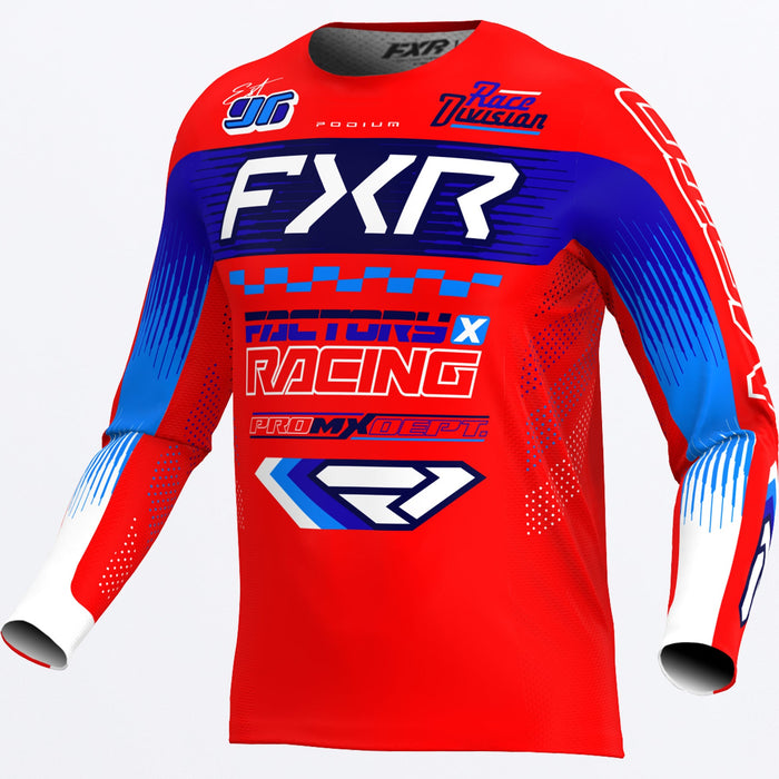 PODIUM GLADIATOR MX JERSEY 26-RED/BLUE/WHITE