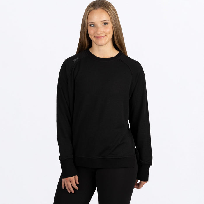 Women's Side Star Crewneck Pullover Sweater