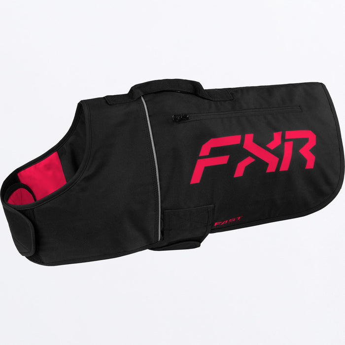 CX DOG COAT 24-BLACK/RAZZ