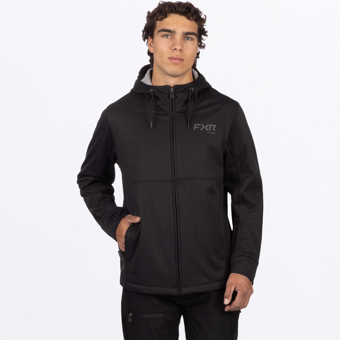 M HYDROGEN SOFTSHELL JACKET 26-BLACK/ASPHALT