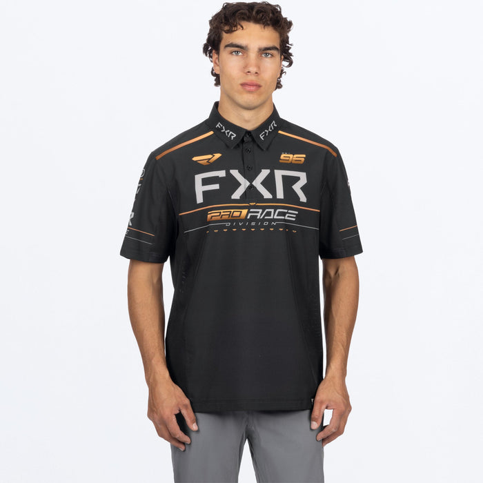 M RACE DIV PERFORMANCE UPF POLO SHIRT 25-BLACK/KASH