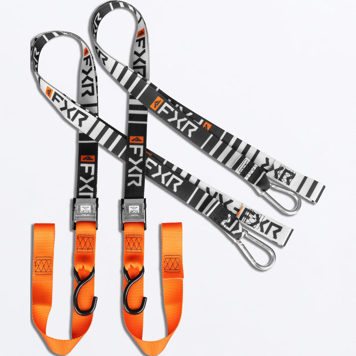 FXR 1.5" TIE-DOWN STRAPS 24-BLACK/ORANGE