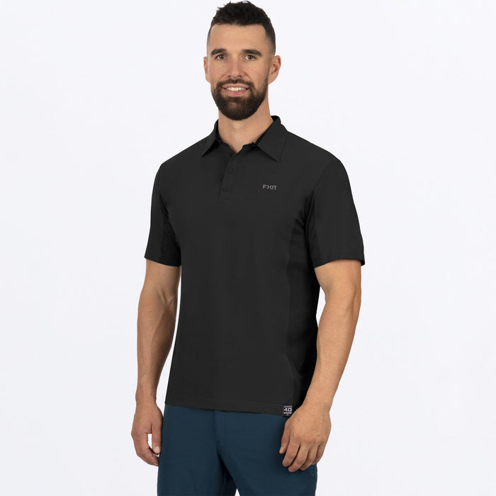 M BREEZE PERFORMANCE UPF POLO SHIRT 24-BLACK