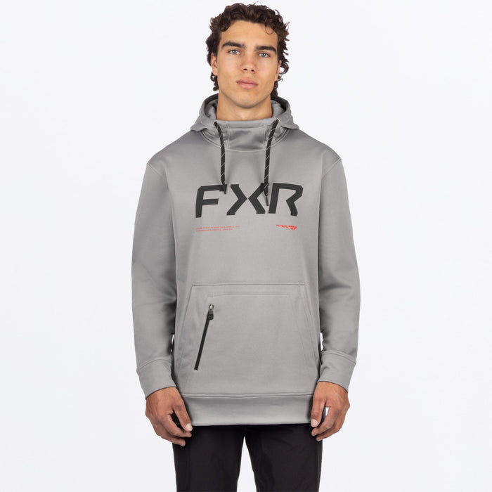 M HYDROGEN TECH PO HOODIE 26-GREY/RED